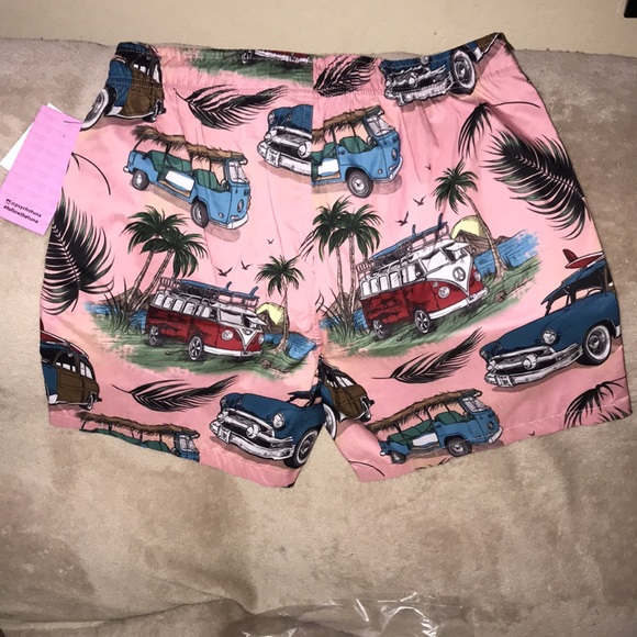 Psycho Tuna Tropical Peach Classic Surf Life medium swim trunks New - Picture 2 of 7